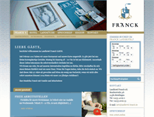 Tablet Screenshot of landhotel-franck.de